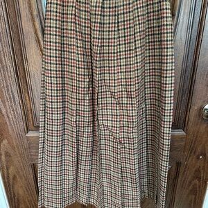 JH Collectibles Checkered A-Line Skirt - Red, Black, Tan